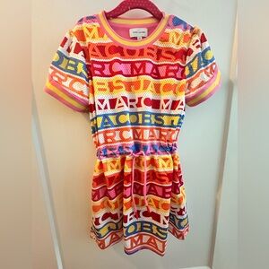 Kids' Colour-block Logo-print Dress In Multicolor by Marc Jacobs